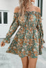 Floral Off-Shoulder Flounce Sleeve Dress test