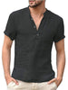 Men's Full Size Casual Solid Color Button Detail Shirt Plus Size test