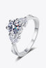 Come With Me 1 Carat Moissanite Ring test