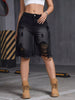 Distressed High Waist Denim Shorts test