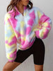 Tie-Dye Fuzzy Quarter Zip Sweatshirt test