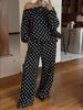 Polka Dot Boat Neck Top and Pants Set test