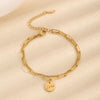 18K Gold-Plated Letter LOVE Charm Bracelet test