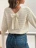 Round Neck Bow-Back Knit Top test
