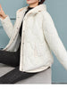 Plus Size Quilted Hooded Puffer Jacket with Snap-Button Closure test