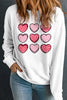 Valentine's Day Heart Round Neck Long Sleeve Sweatshirt test