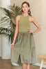 ADORA Drawstring Sleeveless Washed Dress test