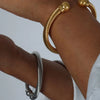 Stainless Steel Twisted Cable Cuff Bracelet test