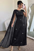 Glitter Cape-Sleeve Maxi Dress test