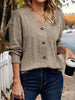 V-Neck Long Sleeve T-Shirt test