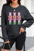 Nutcracker Round Neck Long Sleeve Sweatshirt test