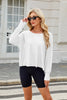 Cutout Back Round Neck Long Sleeve T-Shirt test