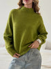 Mock Neck Dropped Shoulder Sweater test