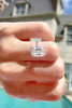 5 Carat Moissanite Side Stone Ring test