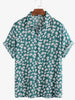 Men's Full Size Daisy Print Button Up Shirt Plus Size test