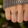 Cross Zircon 925 Sterling Silver Ring test