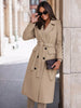 Double-Breasted Lapel Collar Longline Coat test