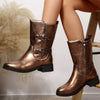 Round Toe Block Heels Boots test