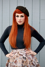 Black Mock Neck Top - Plus Sizes only