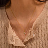 18K Gold-Plated Stainless Steel Zircon Cross Necklace test