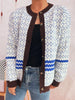 Geometric Pattern Button Up Cardigan test