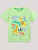 Children's Animal Print Round Neck T-Shirt test