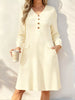 Full Size Ribbed Knit V-Neck Dress Plus Size test