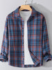 Men's Plus Size Button Up Long Sleeve Shirt test