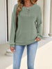 Button Detail Dropped Shoulder Sweatshirt test