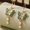 Butterfly Dangle Earrings with Pearls test