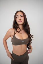 My Time Is Divine Brown Cross-Back Butter Soft Bra
