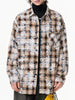 Men's Plus Size Plaid Button Up Long Sleeve Shirt test