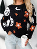 Halloween Gothic Pattern Long Sleeve Sweater test