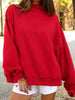 Mock Neck Dropped Shoulder Sweatshirt test