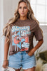 Graphic Crew Neck Western Short Sleeve Tee test