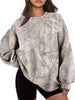 Oversized Printed Crew Neck Sweatshirt test