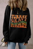 Letter Graphic Round Neck Long Sleeve Sweatshirt test