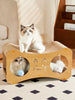 Interactive Cat Scratcher Lounge Bed with Toy Balls test