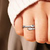 925 Sterling Silver Hug Bypass Ring test