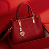 Embossed Leather Top Handle Handbag test