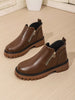 Leather Chelsea Boots with Side Zipper test
