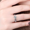 3 Carat 925 Sterling Silver Moissanite Geometric Ring test