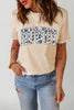 Round Neck Short Sleeve HOWDY Graphic Tee test