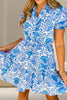 Tiered Printed Short Sleeve Mini Dress test