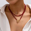 2 Piece Bohemian Beaded Necklace test