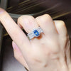 1 Carat Moissanite Zircon 925 Sterling Silver Ring test