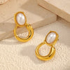 18K Gold-Plated Pearl Earrings test