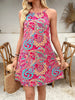 Paisley Print Halter Summer Dress test