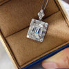 5 Carat 925 Sterling Silver Moissanite Pendant Necklace test