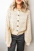 Geometric Print Button Front Long Sleeve Cardigan test